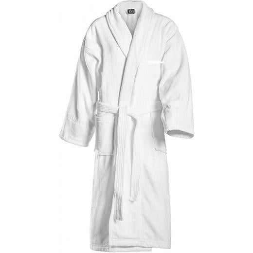 Kaufman - Personalized Initial,Monogram 100% Cotton,Soft,Plush,Absorbent,Velour,Hotel Shawl Collar Robe,One Size Fits Most