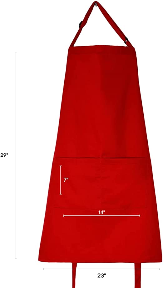 Kaufman - Set of 2 Embroidered Custom Apron, Personalized with Name or Monogram, Adjustable Bib, Kitchen Apron with Two Front Pockets. Great Gift Idea