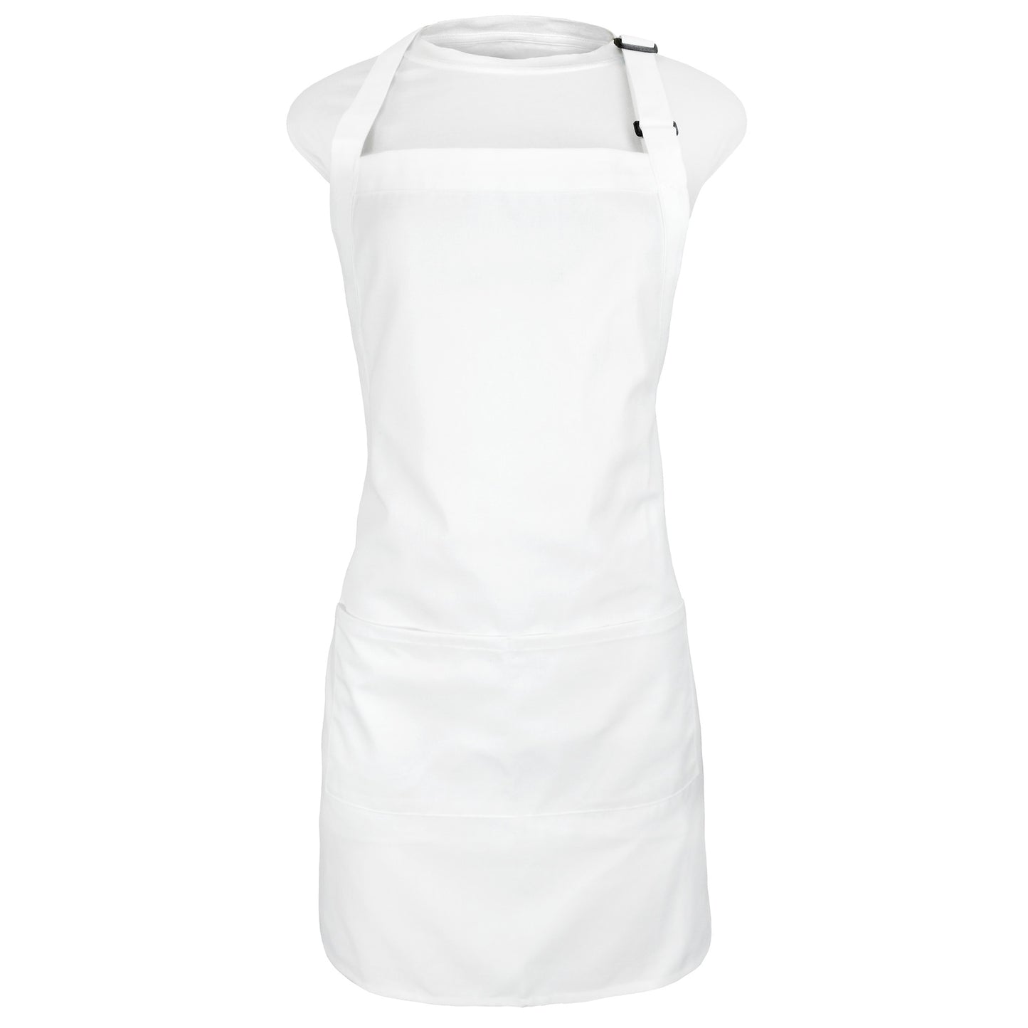 Kaufman - Embroidered Custom Apron, Personalized with Name or Monogram, Adjustable Bib, Kitchen Apron with Two Front Pockets. Great Gift Idea (White)
