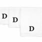 Kaufman - Personalized Luxury Hotel Quality Towels Embroidered (Bath Towel, Hand Towel, & Washcloth) White Towel Set with Monogrammed Letter 100% Cotton for Bathroom, Spa.