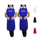 Kaufman - Set of 2 Embroidered Custom Apron, Personalized with Name or Monogram, Adjustable Bib, Kitchen Apron with Two Front Pockets. Great Gift Idea (Navy)