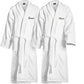 Kaufman - Personalized Terry Cloth Bathrobes 100% Cotton Embroidered Velour Shawl Set of Two Spa Robes 2-Pack (Names)