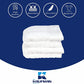 Kaufman - Hotel Quality, Optic White 100% Ring Spun Cotton, Towels 2-PK Fingertip 11x18