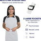 Kaufman - Embroidered Custom Apron, Personalized with Name or Monogram, Adjustable Bib, Kitchen Apron with Two Front Pockets. Great Gift Idea (White)