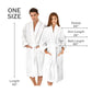 Kaufman - His & Hers Embroidered Velour Bathrobes with 2 Black Towels Set