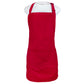 Kaufman - Embroidered Custom Apron, Personalized with Name or Monogram, Adjustable Bib, Kitchen Apron with Two Front Pockets. Great Gift Idea (Red)