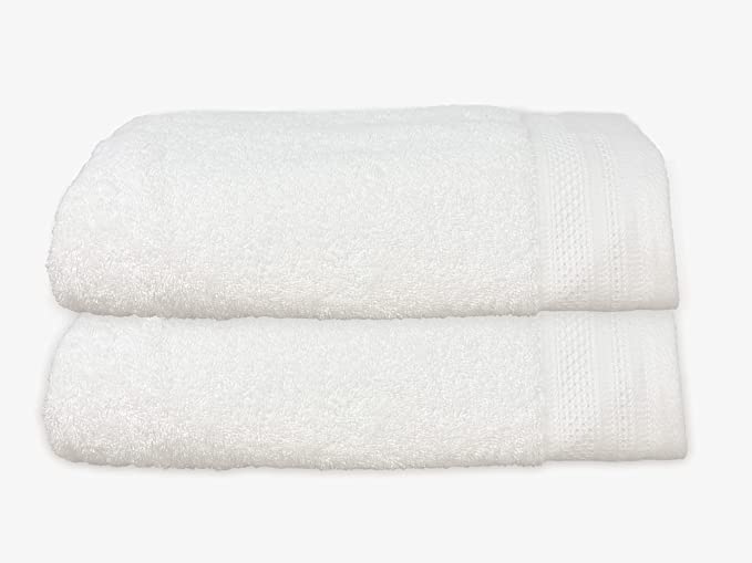 Kaufman - Solid Color ,Hotel Quality Bath Towels, 100% Ring Spun Cotton, Absorbent Towels 2-PK (27x56)