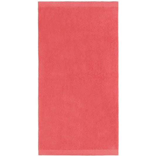 Kaufman - Personalized Velour Beach and Pool Towel 100% Cotton 30in X 60in Embroidered (Coral)